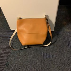H&M brown/white crossbody bag